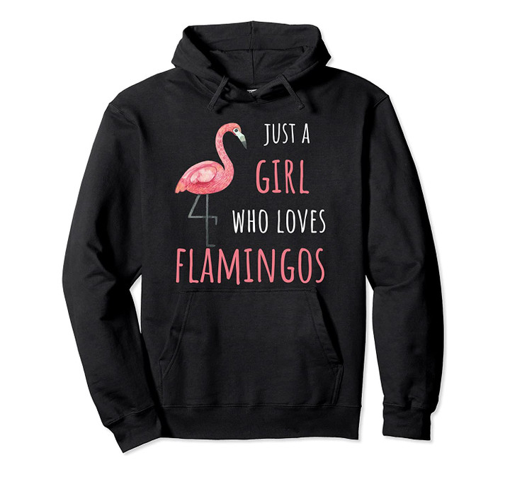 Flamingo Hoodie/ Sweatshirt - Girl Who Loves Flamingos, T-Shirt, Sweatshirt
