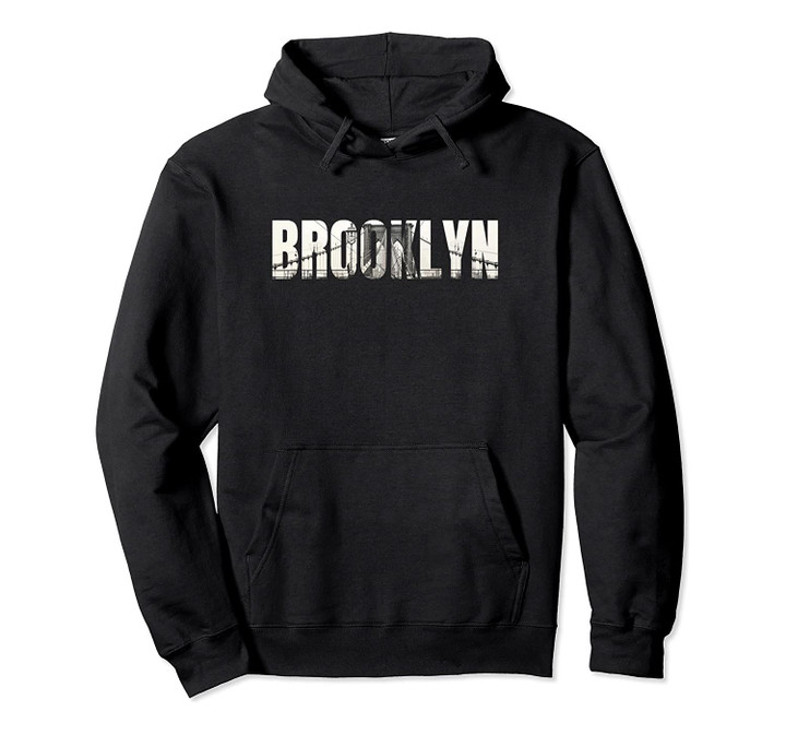 Brooklyn Bridge New York NYC Vintage Hoodie Pullover Hoodie, T-Shirt, Sweatshirt