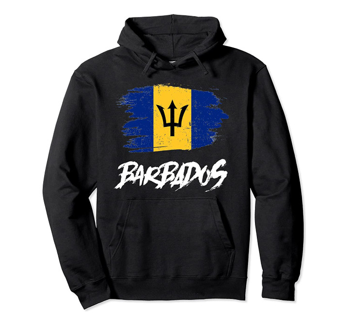 Barbados Flag For A Barbadian Fan Gift Pullover Hoodie, T-Shirt, Sweatshirt