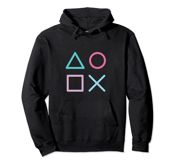 Gaming Console Controller Action Buttons Gamer Pullover Hoodie, T-Shirt, Sweatshirt