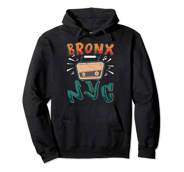 Bronx, New York design - NYC Boombox Graffiti Lettering Pullover Hoodie, T-Shirt, Sweatshirt