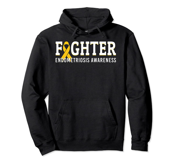 Fighter Endometriosis Awareness Month Ribbon Endo Warrior Pullover Hoodie, T-Shirt, Sweatshirt