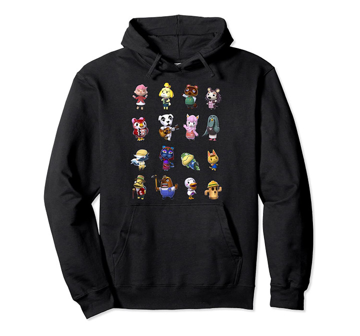 Animal Crossing Villagers Line Up Graphic Hoodie, T-Shirt, Sweatshirt