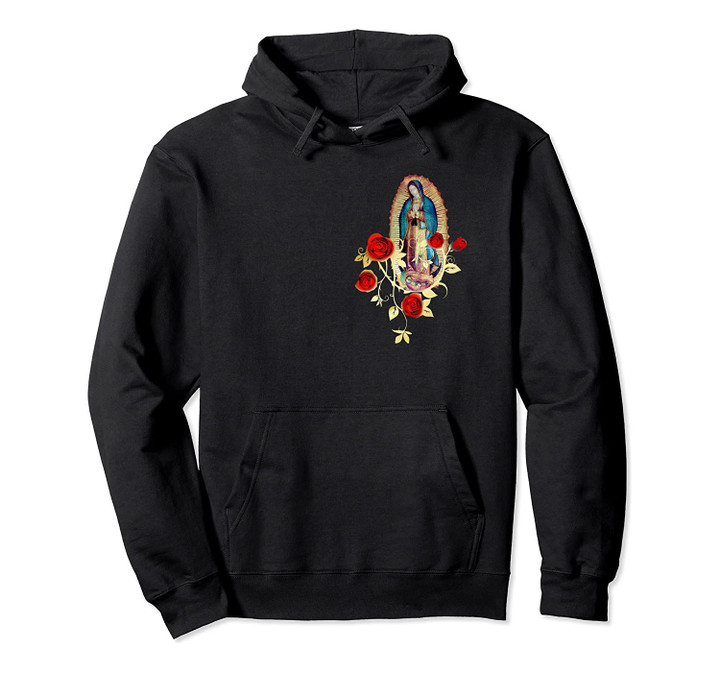 Our Lady of Guadalupe Virgen Maria Tilma Red Roses 120a, T-Shirt, Sweatshirt