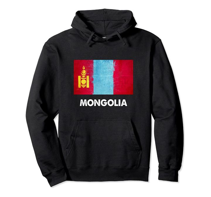 Mongolian Mongolia Flag Pullover Hoodie, T-Shirt, Sweatshirt