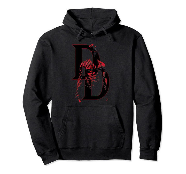 Marvel Daredevil Man Without Fear Shadow Logo Hoodie, T-Shirt, Sweatshirt