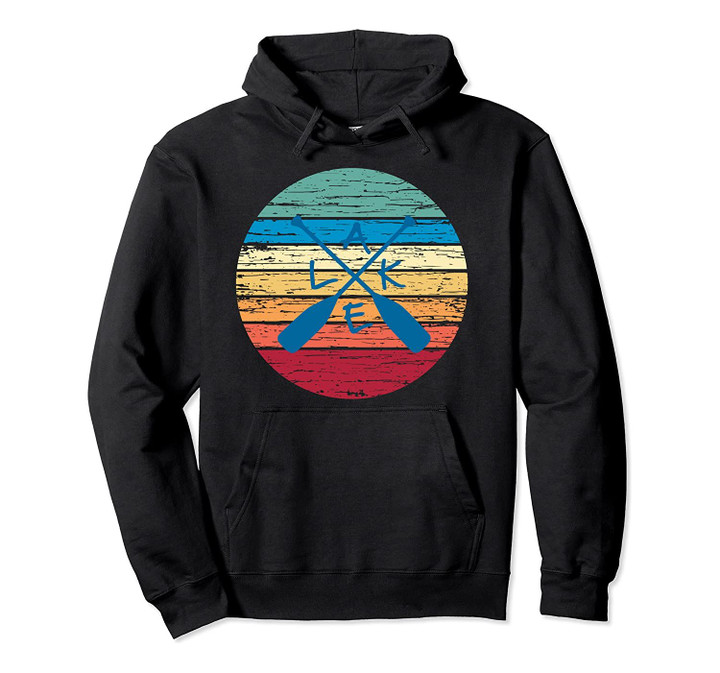 Sunset Round Lake Paddle Hoodie | Lake Lover Hoodie, T-Shirt, Sweatshirt