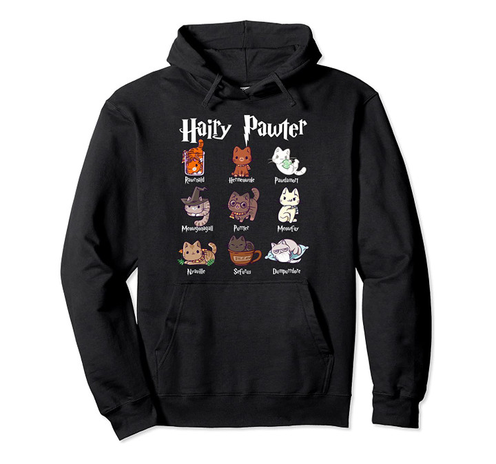 Harry Pawter Cute Potter Cats Kitten Gifts for Her Pullover Hoodie, T-Shirt, Sweatshirt