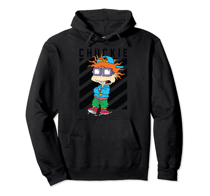 Black Taping Cool "Chuckie" With Baseball Hat Pullover Hoodie, T-Shirt, Sweatshirt