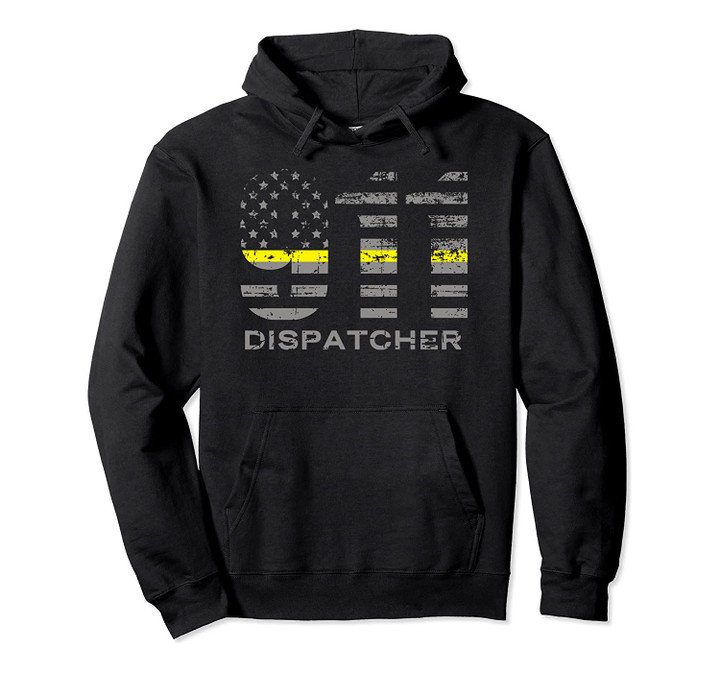 911 Dispatcher Thin Yellow Line Flag Hoodie, T-Shirt, Sweatshirt