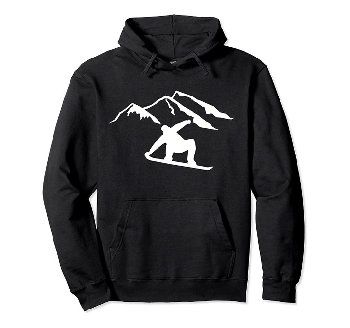 Snowboarder mountains Pullover Hoodie, T-Shirt, Sweatshirt