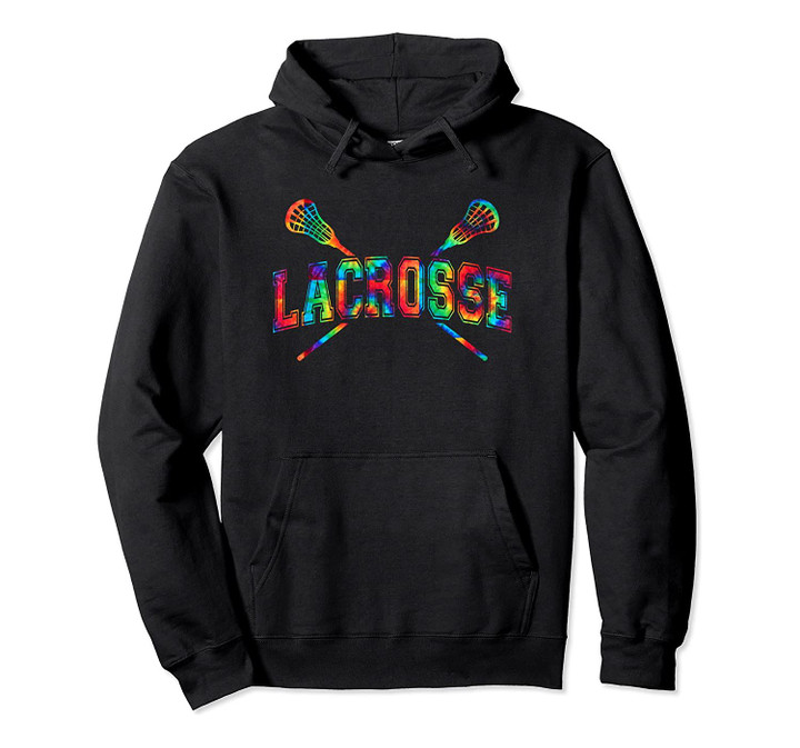 Lacrosse Hoodie Tie-dye Crossed Sticks Cool Lacrosse Hoodie, T-Shirt, Sweatshirt