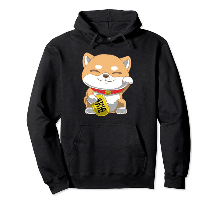 Funny Japanese Shiba Inu Dog Pullover Hoodie, T-Shirt, Sweatshirt