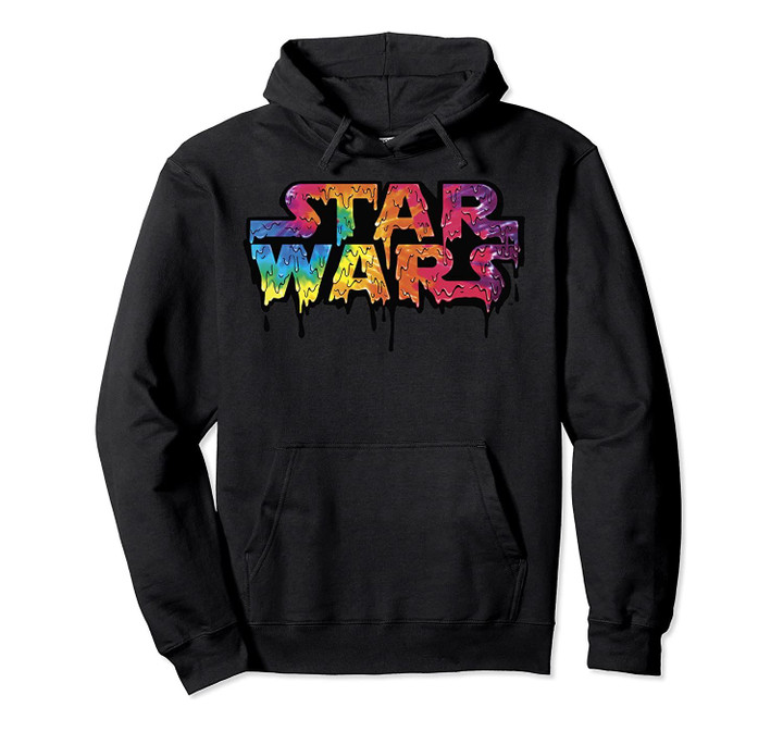 Star Wars Tie-Dye Drip Logo Pullover Hoodie, T-Shirt, Sweatshirt