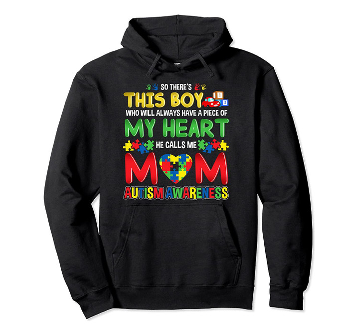 Autism Awareness Mom Hoodie Mother Boys See True Colors Pullover Hoodie, T-Shirt, Sweatshirt