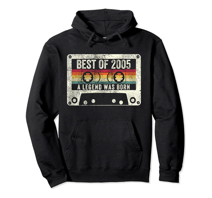 2005 15th Birthday Gift Vintage 15 Years Old Retro Legend Pullover Hoodie, T-Shirt, Sweatshirt