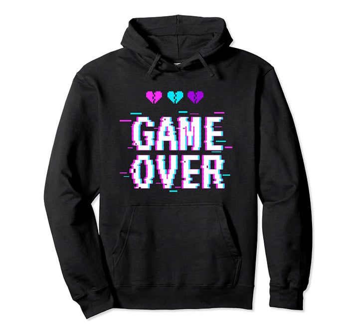 Yami Kawaii Game Over Pastel Goth Aesthetic Vaporwave Pullover Hoodie, T-Shirt, Sweatshirt