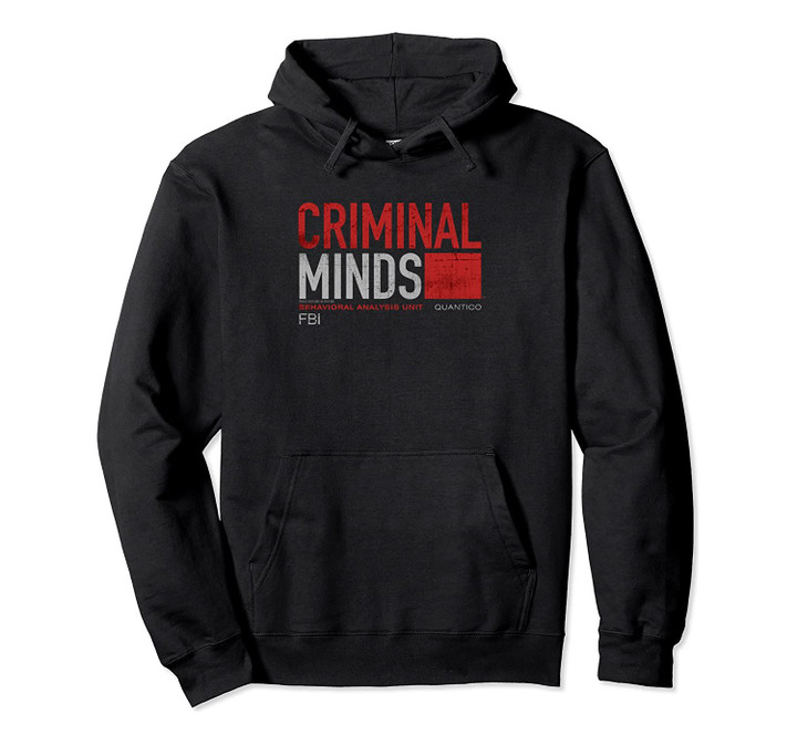 Criminal Minds Distressed BAU Quantico Pullover Hoodie, T-Shirt, Sweatshirt