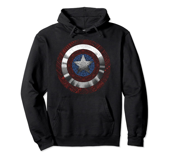 Marvel Captain America Avenger Ornate Shield Graphic Hoodie, T-Shirt, Sweatshirt