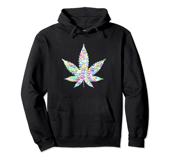 Marijuana Pot Leaf Gift 420 Weed Medical Edibles Peace Sign Pullover Hoodie, T-Shirt, Sweatshirt
