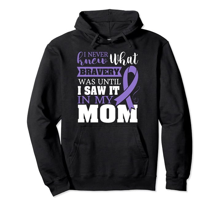 Bravery Mom Stomach Cancer Awareness Ribbon Gifts Pullover Hoodie, T-Shirt, Sweatshirt
