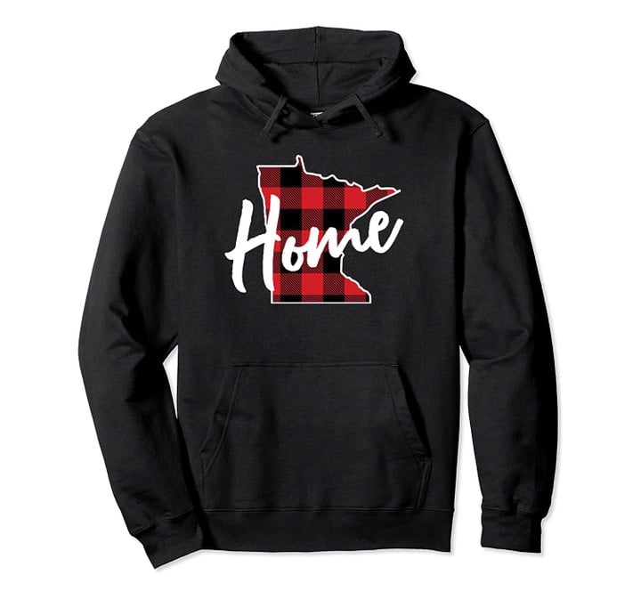 Lumberjack Buffalo Plaid Minnesota Home State Hoodie Gift Pullover Hoodie, T-Shirt, Sweatshirt