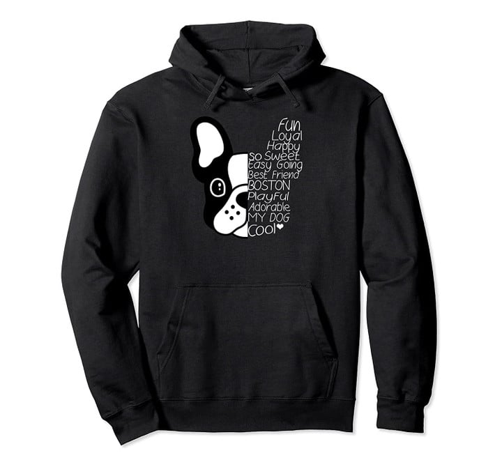 Boston Terrier Lover Pullover Hoodie, T-Shirt, Sweatshirt