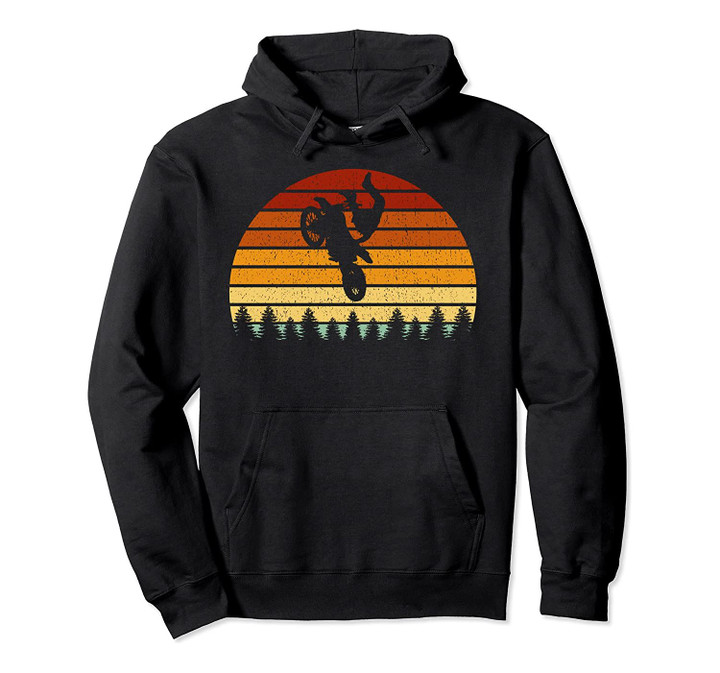 Vintage Sunset Motocross Gift For Bikers & Motocross Racers Pullover Hoodie, T-Shirt, Sweatshirt