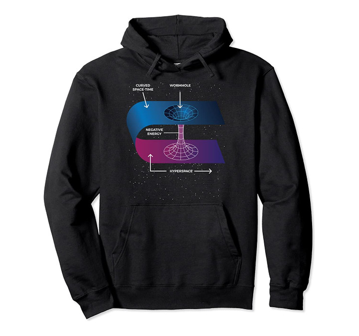 Wormhole Diagram Space Time Travel Pullover Hoodie, T-Shirt, Sweatshirt