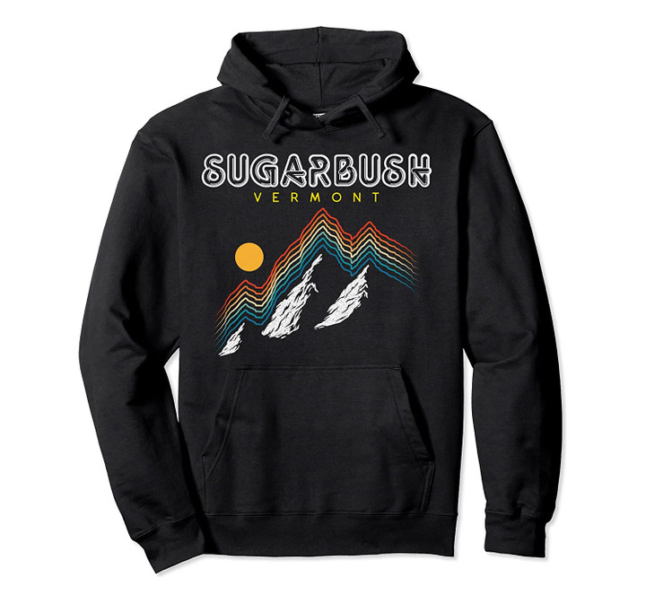 Sugarbush, Vermont - USA Ski Resort 1980s Retro Pullover Hoodie, T-Shirt, Sweatshirt