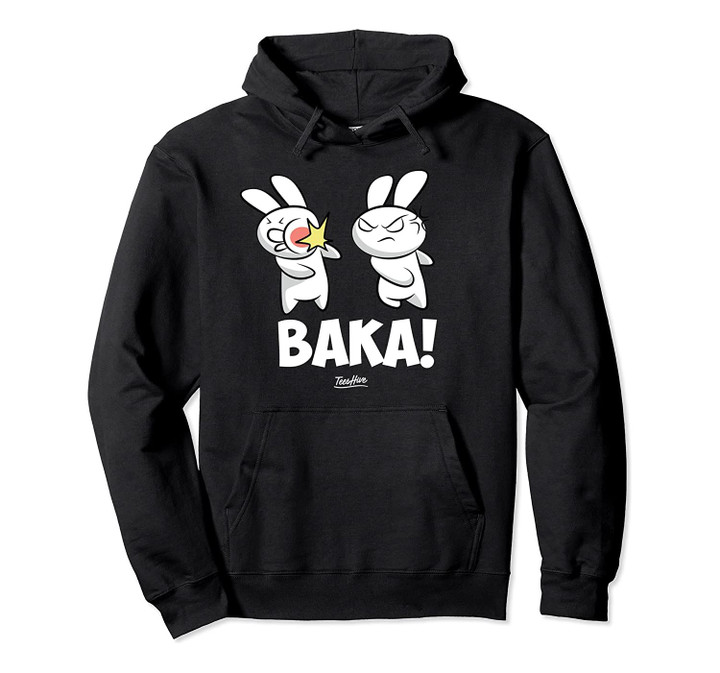 Funny Japanese Manga Lover Gift for Otaku: Baka Anime Themed Pullover Hoodie, T-Shirt, Sweatshirt