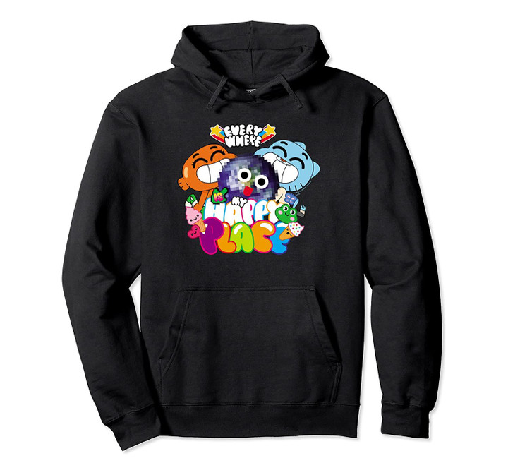 The Amazing World of Gumball Happy Place Pullover Hoodie, T-Shirt, Sweatshirt
