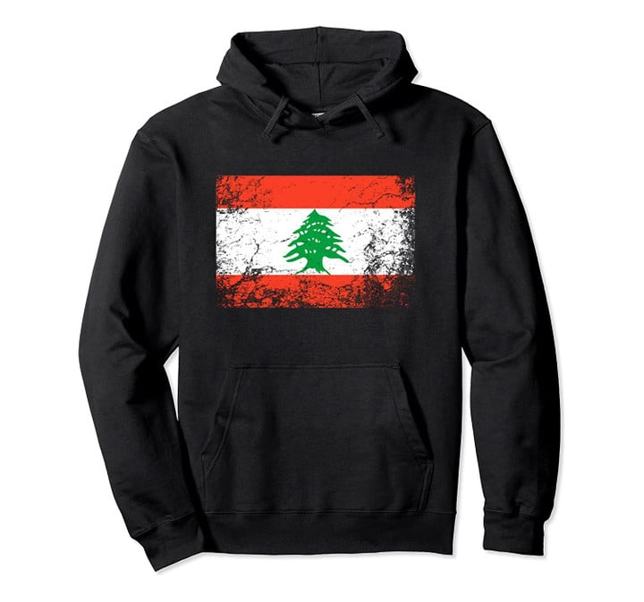Lebanon National flag vintage gift Pullover Hoodie, T-Shirt, Sweatshirt