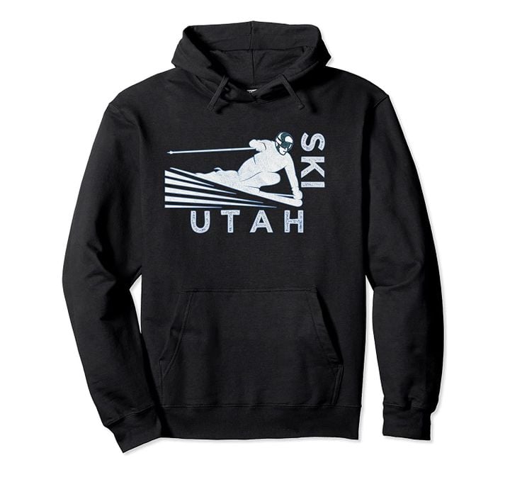 Retro Ski Utah Hoodie - Vintage Snow Ski Sweatshirt, T-Shirt, Sweatshirt