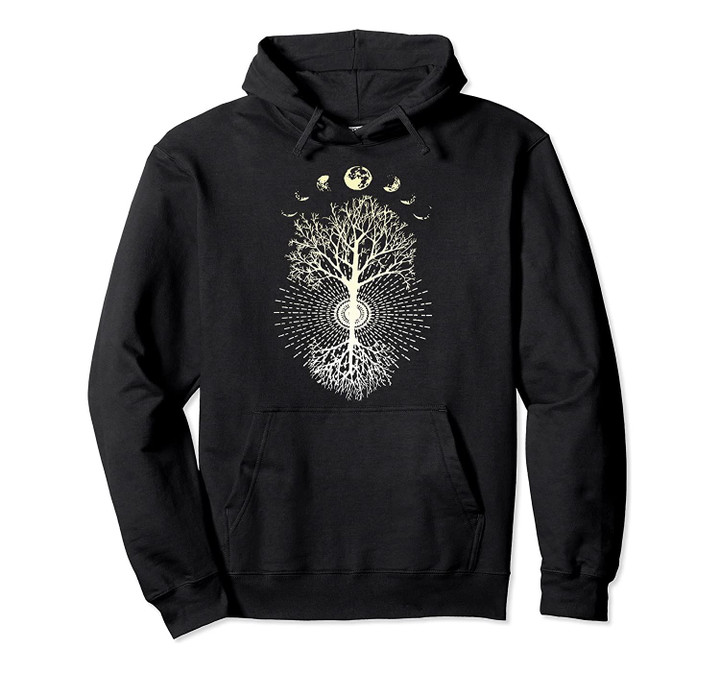 Phases of the Moon Tree of Life Pullover Hoodie, T-Shirt, Sweatshirt