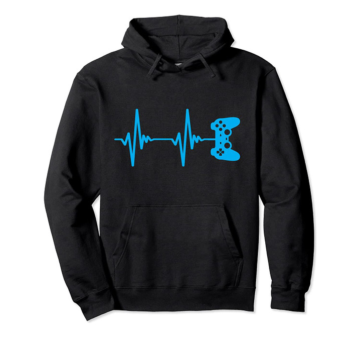 Heartbeat of a Gamer Hoodie youth Gaming Xmas Gift Pullover Hoodie, T-Shirt, Sweatshirt