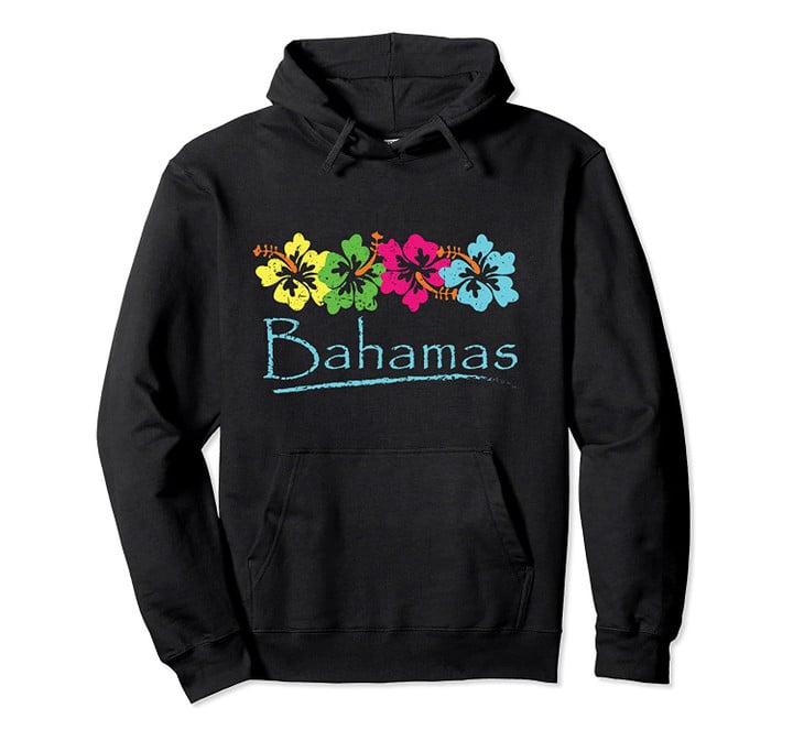 Bahamas Exotic Tropical Beach And Vacation Vintage Print Pullover Hoodie, T-Shirt, Sweatshirt