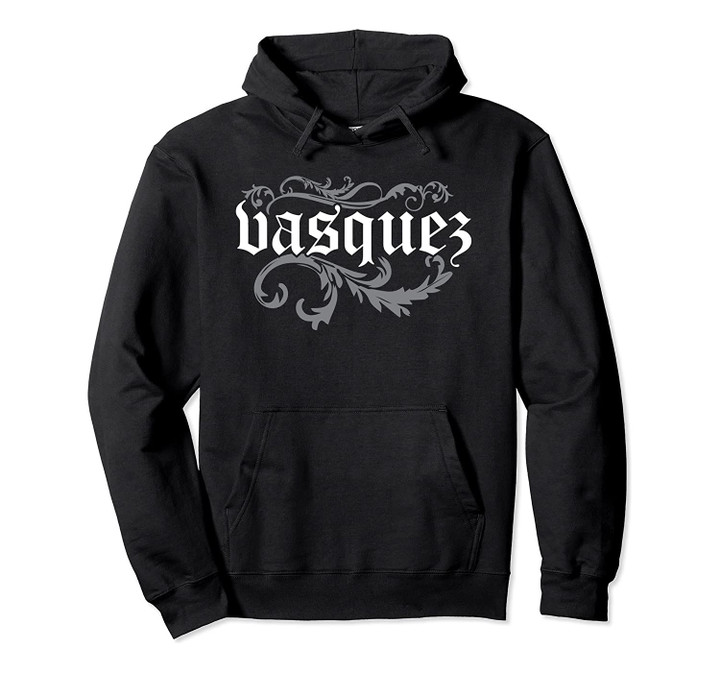Vasquez Filigree Old English Pullover Hoodie, T-Shirt, Sweatshirt