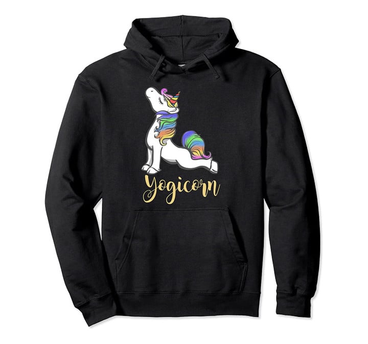 Yogicorn Workout Cute Unicorn Yoga Gym Workout Fitness gift Pullover Hoodie, T-Shirt, Sweatshirt