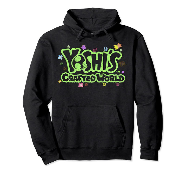 Yoshi's Crafted World Doodled Logo Poster Pullover Hoodie, T-Shirt, Sweatshirt