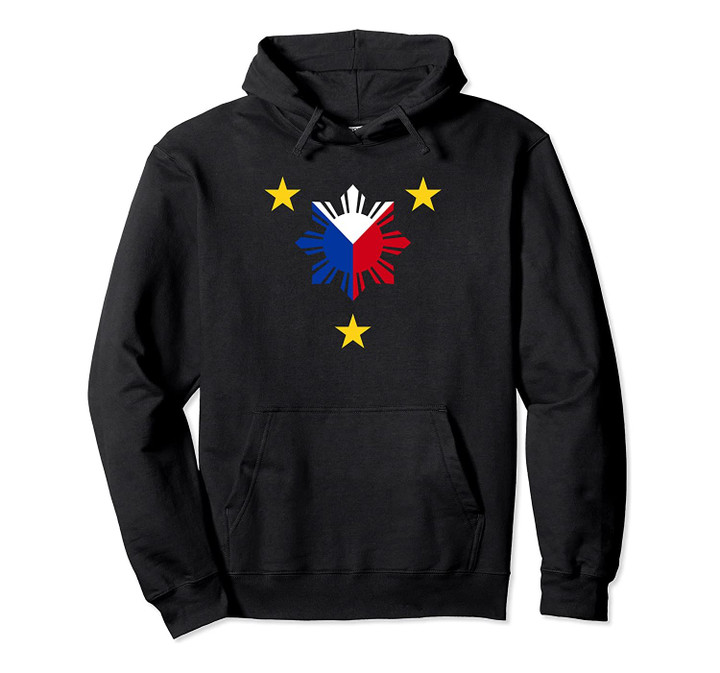 Philippine Flag - Philippines Sun and Star Pullover Hoodie, T-Shirt, Sweatshirt