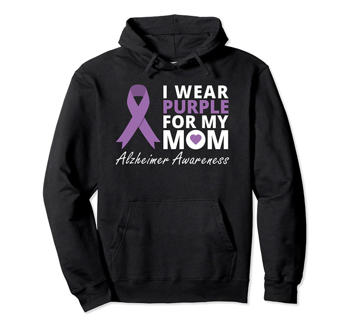 I Wear Purple For My Mom Hoodie Ribbon Family Love Warrior, T-Shirt, Sweatshirt