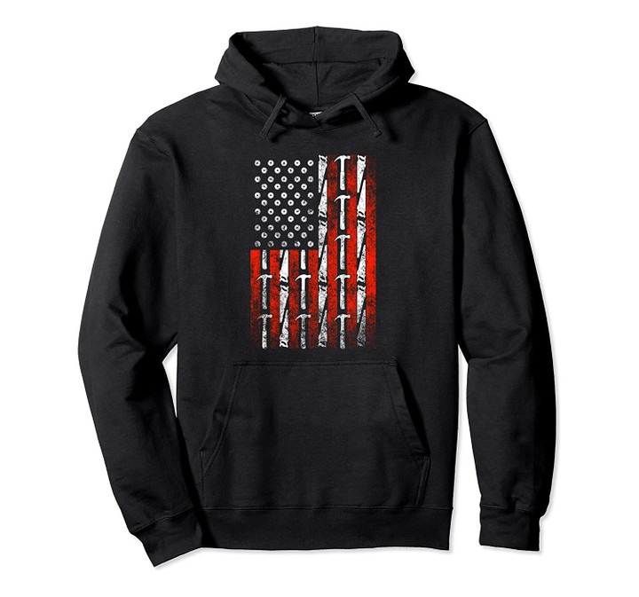 Carpenter Hoodie Sweatshirt American Flag Hammer and Saw, T-Shirt, Sweatshirt