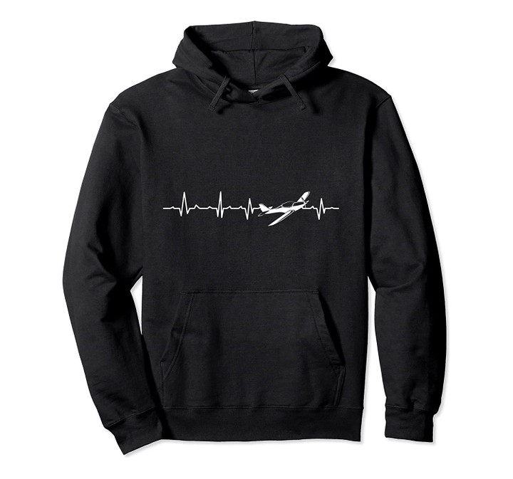 Awesome Pilot Heartbeat Flying Airplane Aviator Aviation Pullover Hoodie, T-Shirt, Sweatshirt