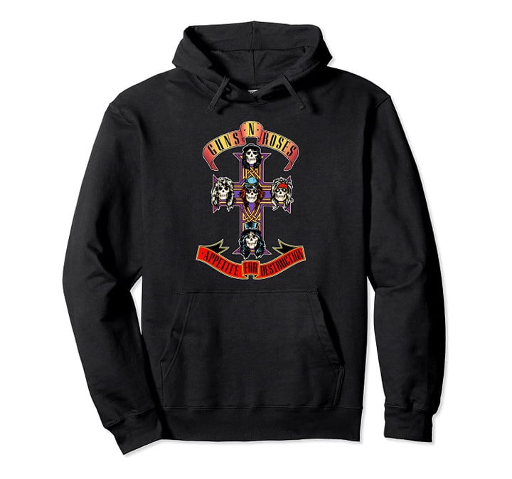 Guns N' Roses Logo Cross Hoodie Pullover Hoodie, T-Shirt, Sweatshirt