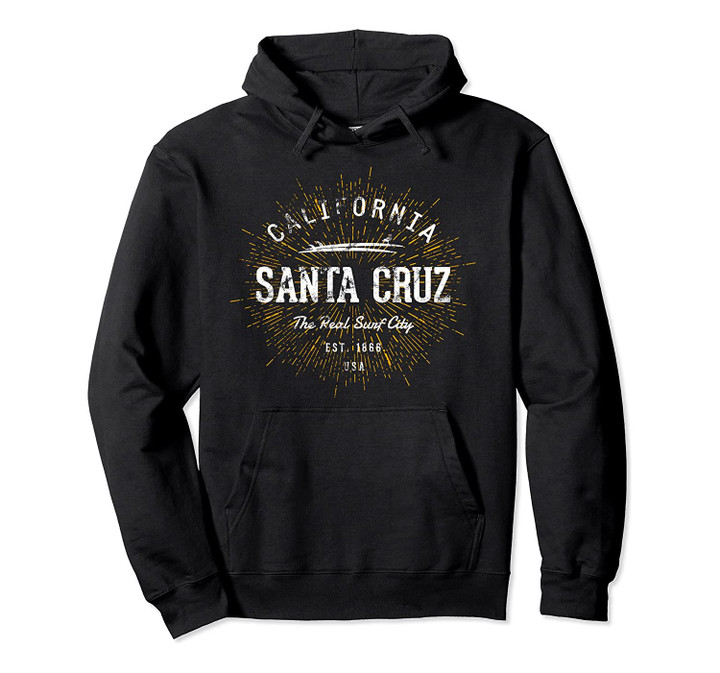 Retro Vintage Santa Cruz Pullover Hoodie, T-Shirt, Sweatshirt