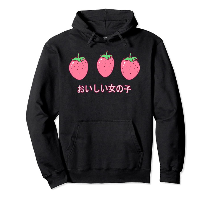 Kawaii Strawberries Cute Strawberry for Japanese Harajuku Pullover Hoodie, T-Shirt, Sweatshirt