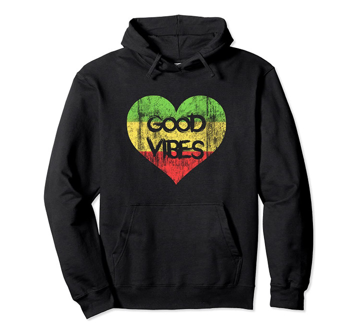 Good Vibes One Love One Heart Rastafari Hoodie, T-Shirt, Sweatshirt