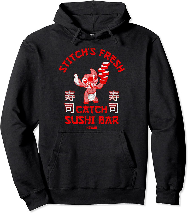 Stitch's Fresh Catch Sushi Bar Pullover Hoodie