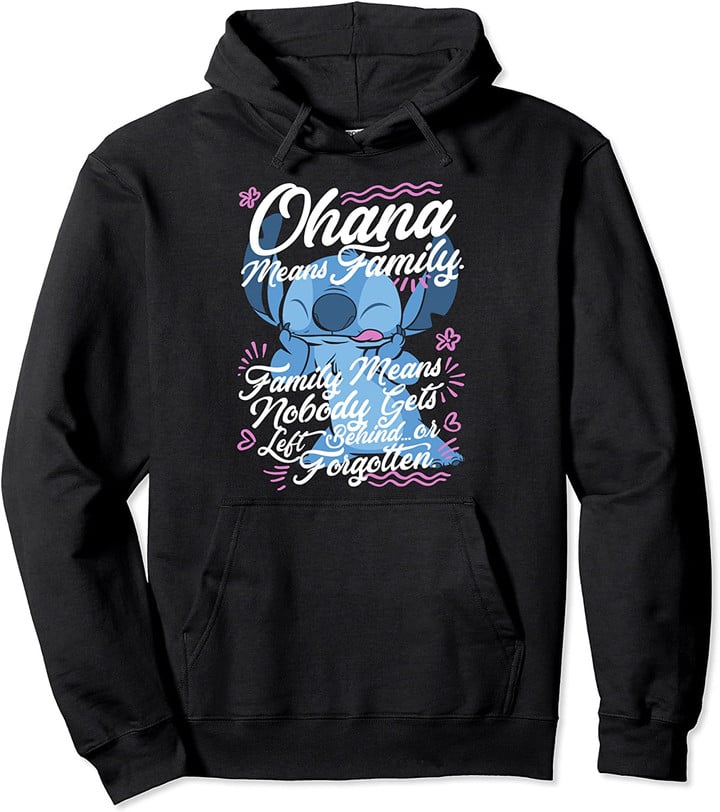 Stitch Day Ohana Means Family Pullover Hoodie